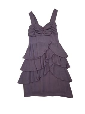 Ruby Rox Lavender Tiered Ruffle Dress